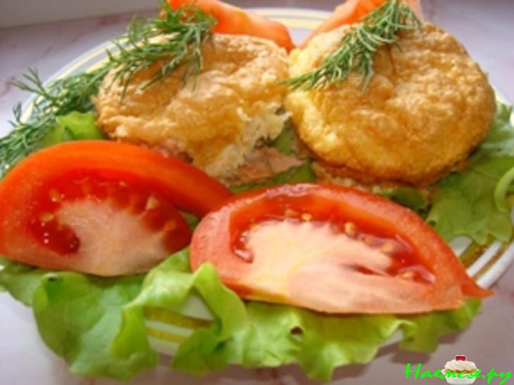 Рыба (филе) в сырном суфле 