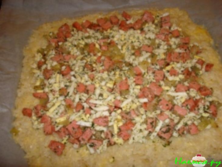 Рулет рисово-сырный