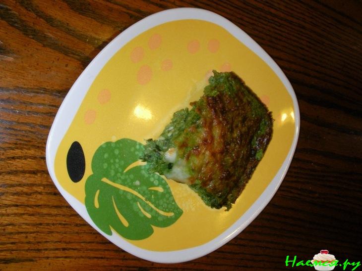 Запеканка из шпината "Изумрудная" в сырной корочке