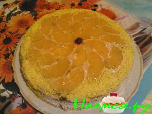 Торт с абрикосами и апельсинами Торт с абрикосами и апельсинами