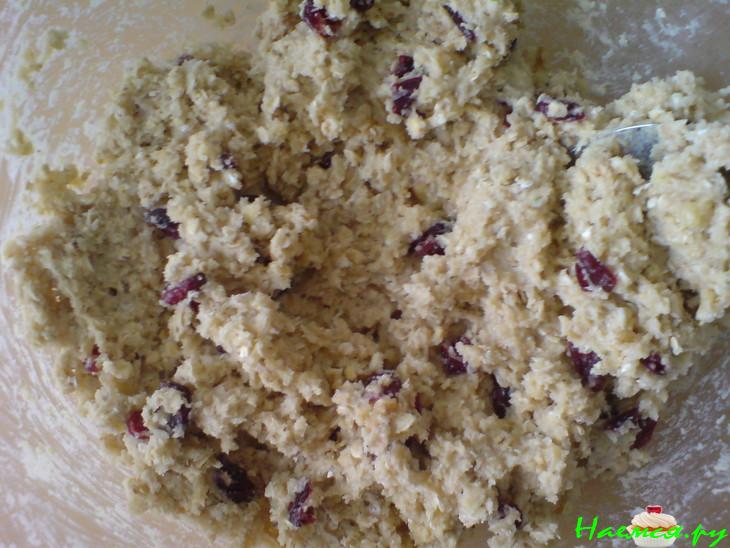 Овсяное печенье с сушеной клюквой