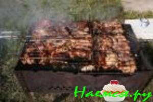 Шашлык маринованный в красном вине