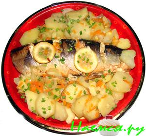 Рыбка в картофельном "море"