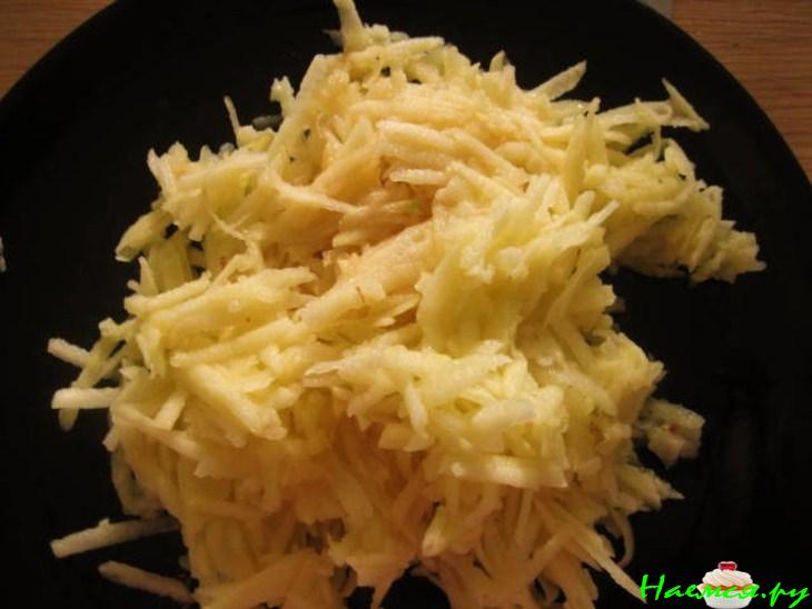 Торт "Виктория" с творогом и яблоками