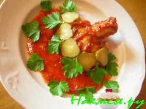 "Веера" из куриных ножек