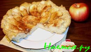 Песочный пирог с яблоком