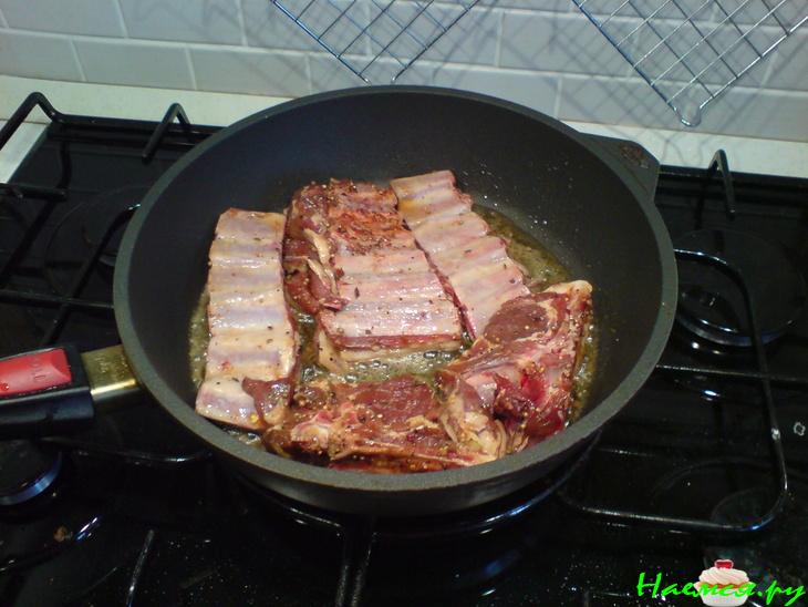 Бараньи ребрышки с картофелем