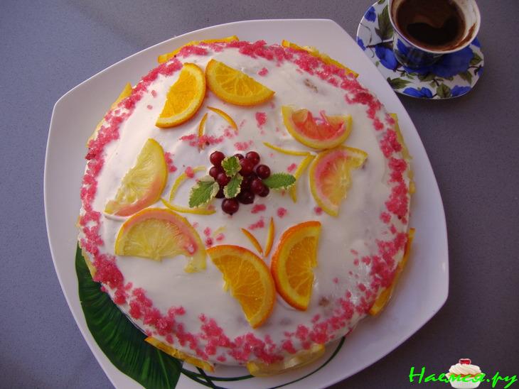 Торт "Апельсиновая нежность"