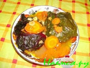 Голубцы из свекольных листьев Голубцы из свекольных листьев