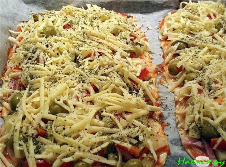 Пицца на тонкой основе (еще вариант)