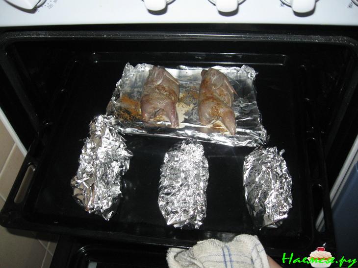 Перепела печеные Перепела печеные