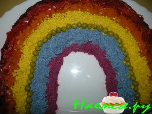 Салат слоеный &laquo;Радуга&raquo;