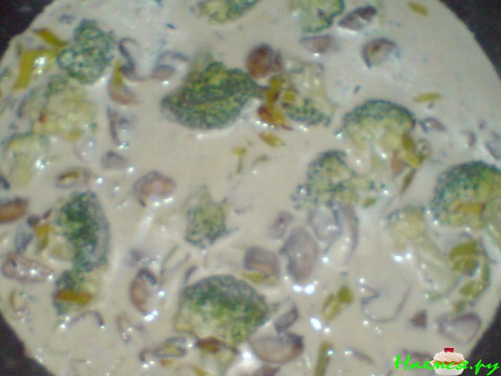 Картофельные котлеты под грибным соусом с брокколи Картофельные котлеты под грибным соусом с брокколи