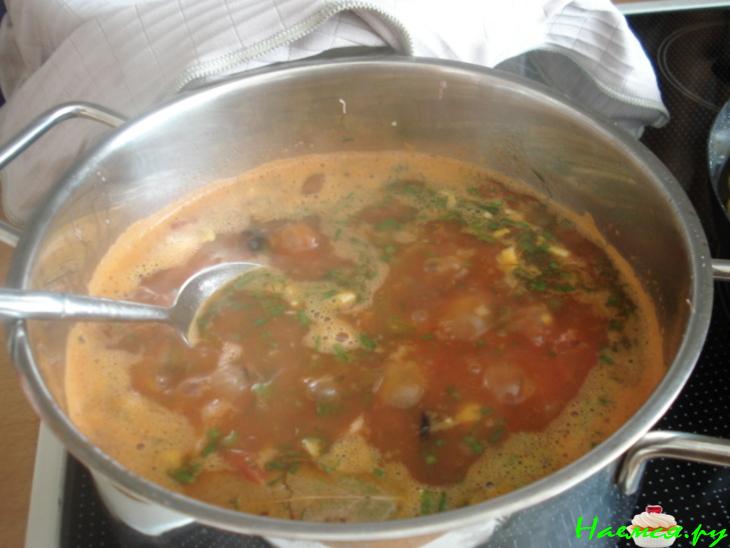 Солянка мясная - первая!!!