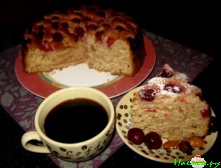 Пирог "Экспериментальный" вишневый, вкусный