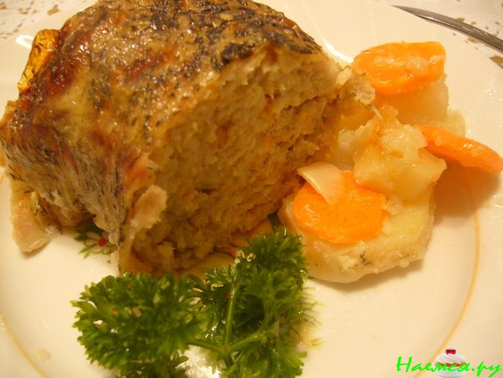Щука фаршированная запеченная