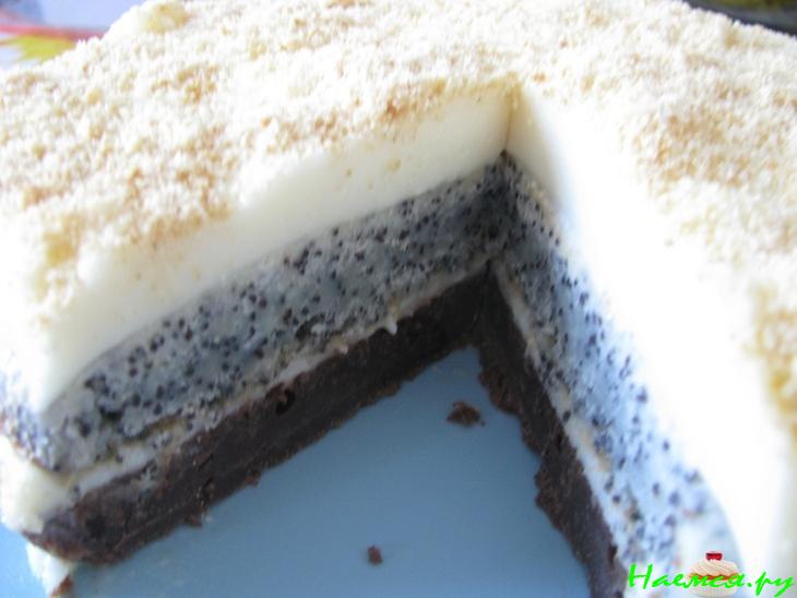 Сметанно-маковый пирог