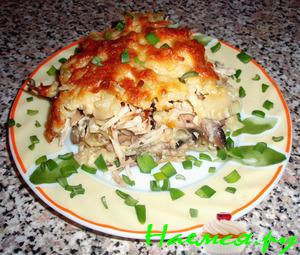 Запеканка из макарон под соусом