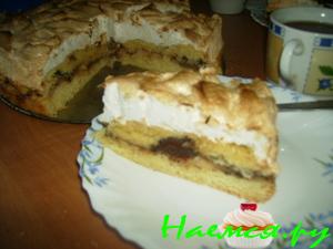 Пирог с яблоками и шоколадом