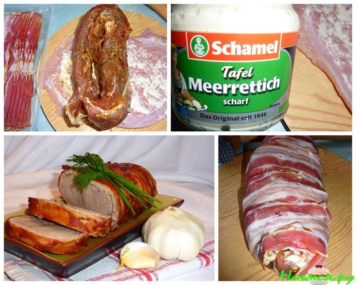 Рулет "Мясо-мясо"