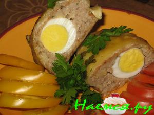 Котлеты с перепелиным яйцом