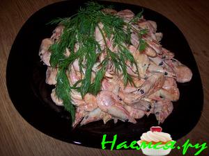 Креветки в майонезе