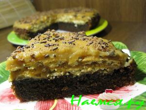 Торт-манник с крекером и заварным кремом