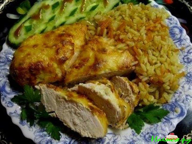 Куриные грудки с сыром