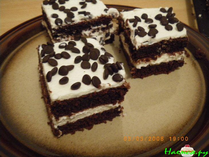 Шоколадный торт с со сливочно-творожным кремом