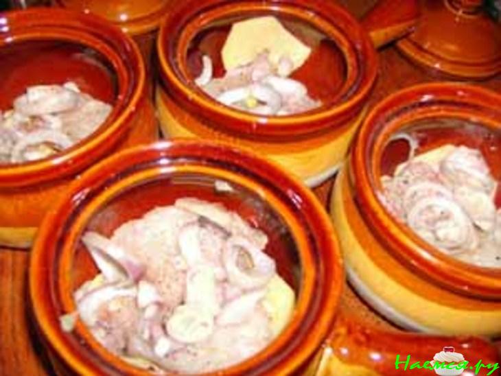 Уха по-татарски в горшочках