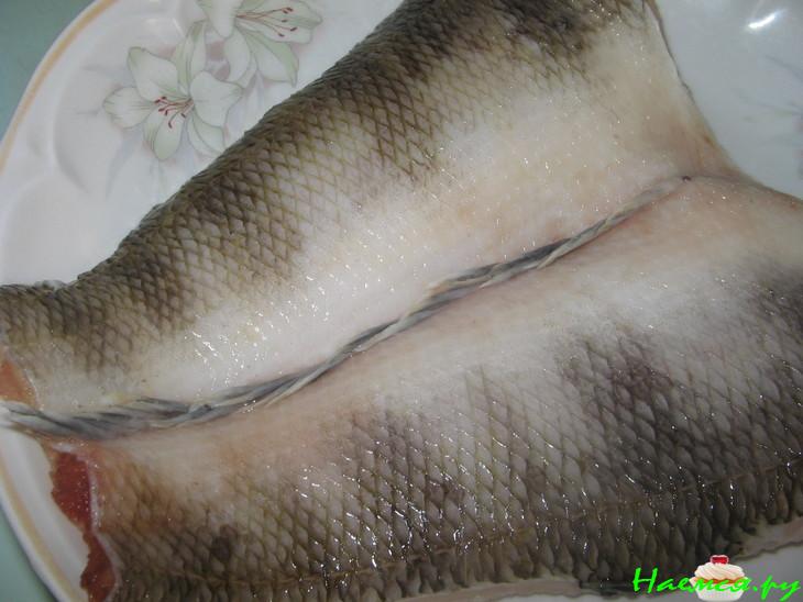 Рыба запеченная с овощами и французской горчицей