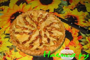 Вкусный творожный пирог с курагой