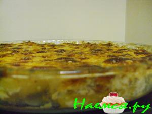 Гратен с картофелем и грибами