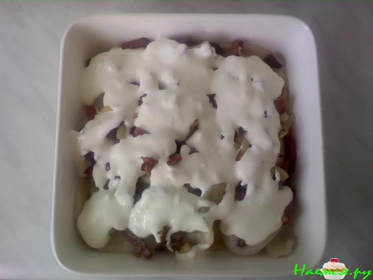 Вариант подачи пельменей/вареников