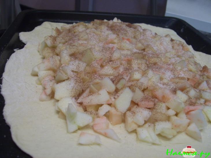 Яблочно - грушевый пирог с корицей