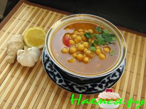Постный нутовый суп. (Ещё один вариант)