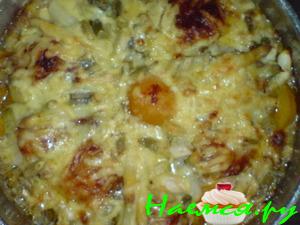 Курятина со спаржей и абрикосами