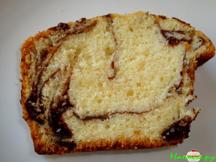 Вкусный кекс-пирог и шоколадная помадка