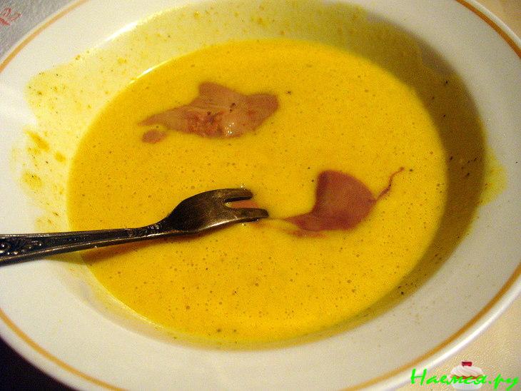 Печень с манго, лимоном и карри 