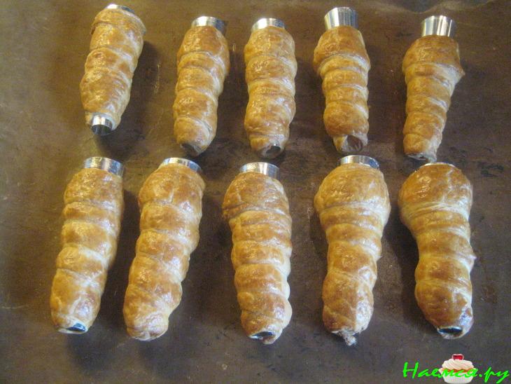 Рожки с кремом