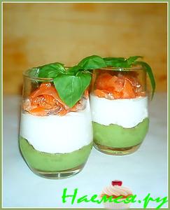 Веррины с малосольной семгой