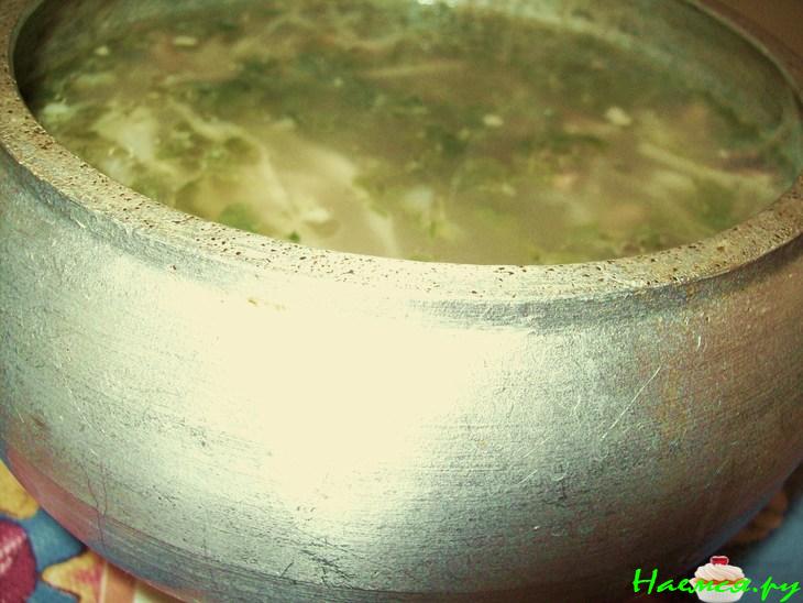 Щи с грибами и капустой в духовке