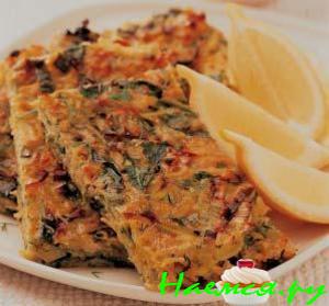 Овощной кугл с изюмом и черносливом