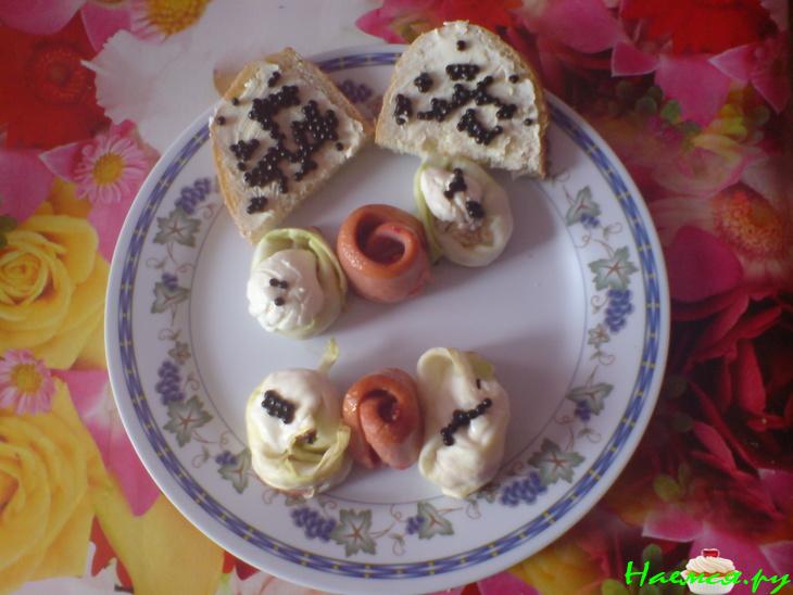 Колбасные розочки