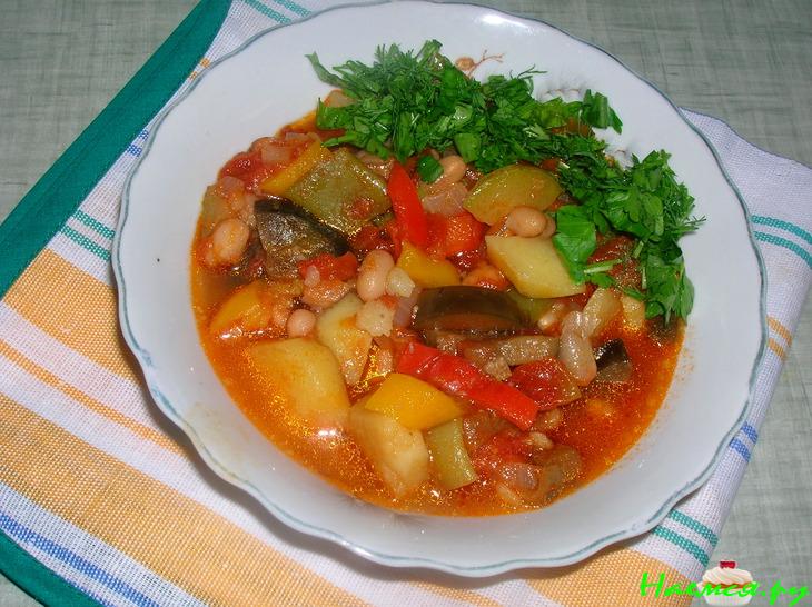 Запеченный суп для соблюдающих пост и не только