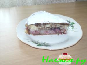 Бисквит с малиной