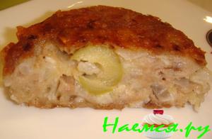 Котлетки из тунца, фаршированные оливками