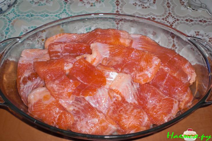 Форель запеченная с картофелем