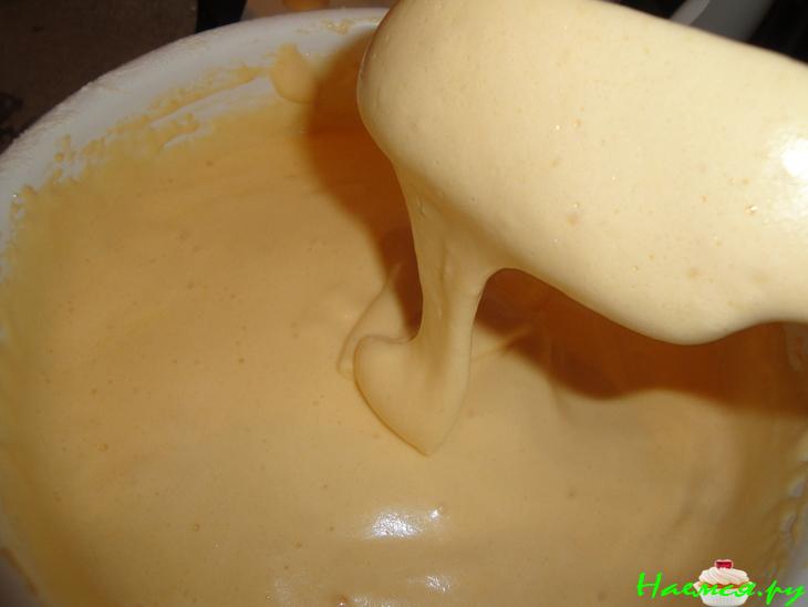 Лимонный бисквит с яблочно-лимонным кремом