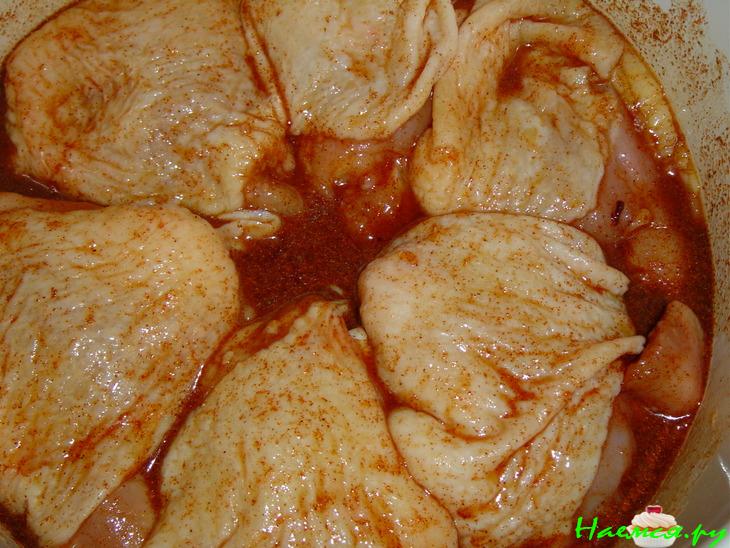 Цыпленок в кунжуте